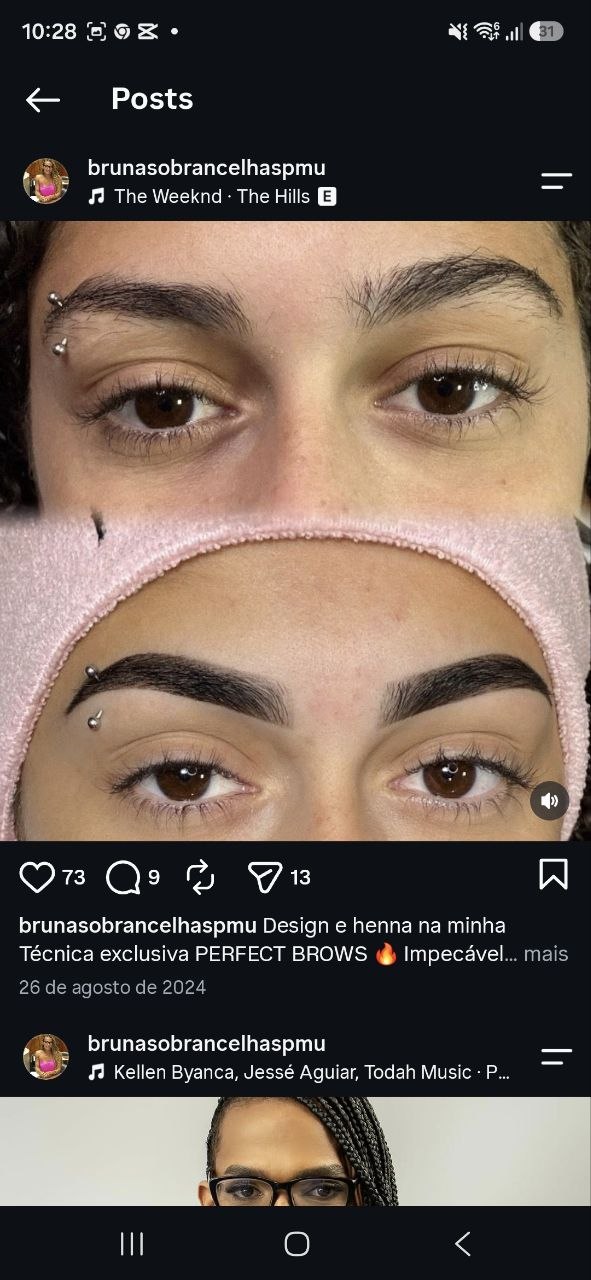 Perfect Brows: antes e depois — resultado real do Ateliê do Olhar